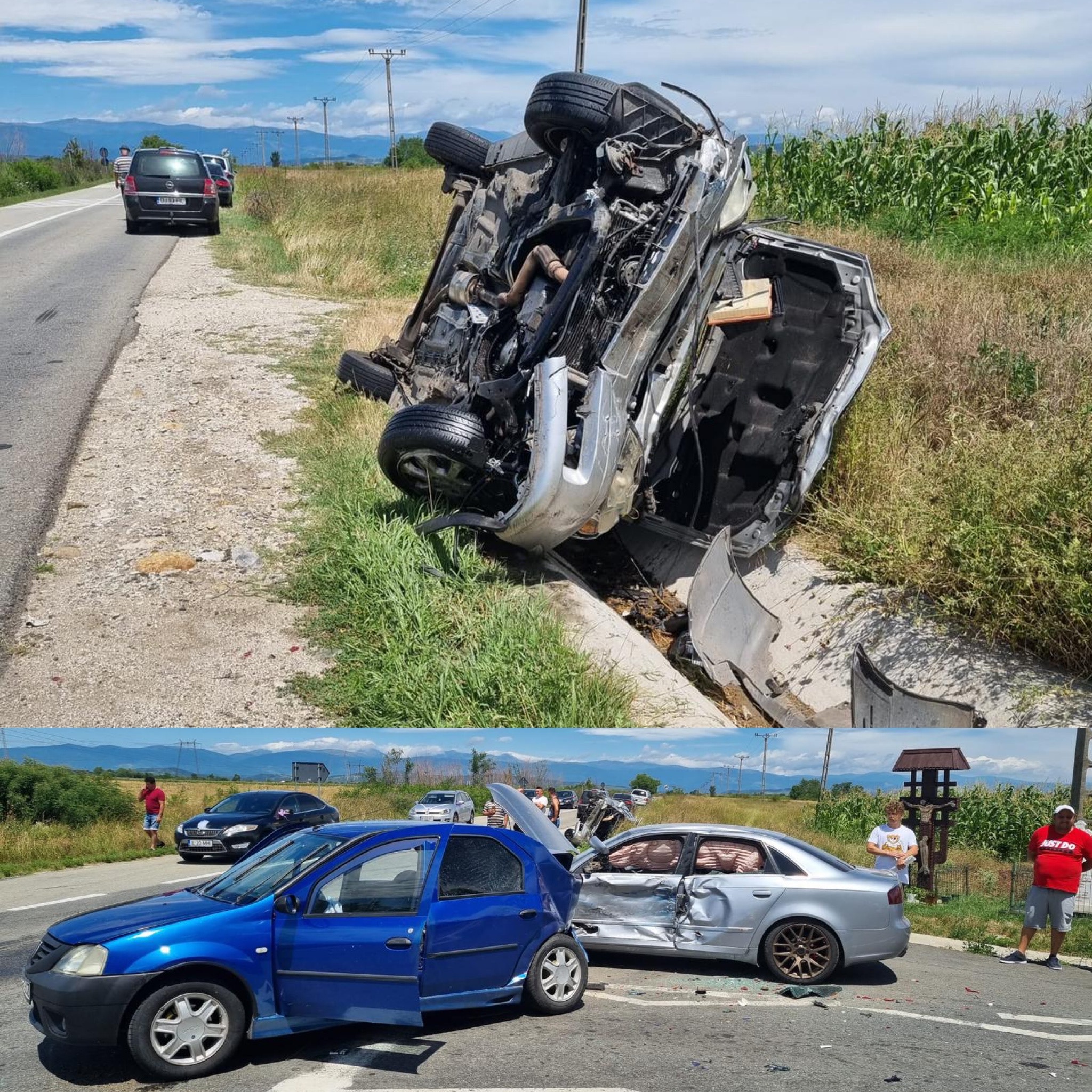 Accident la Albeni Trei persoane și un copil au ajuns la UPU Tg Jiu AS in Gorj